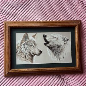 Wolf wall hanging
